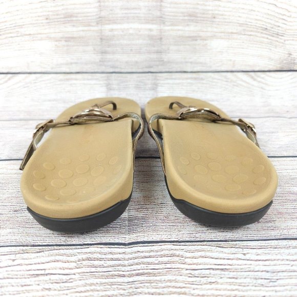 Vionic Womens Bronze 340 Karina Orthaheel Slip On Thong Sandal Size US 10 - Picture 4 of 8